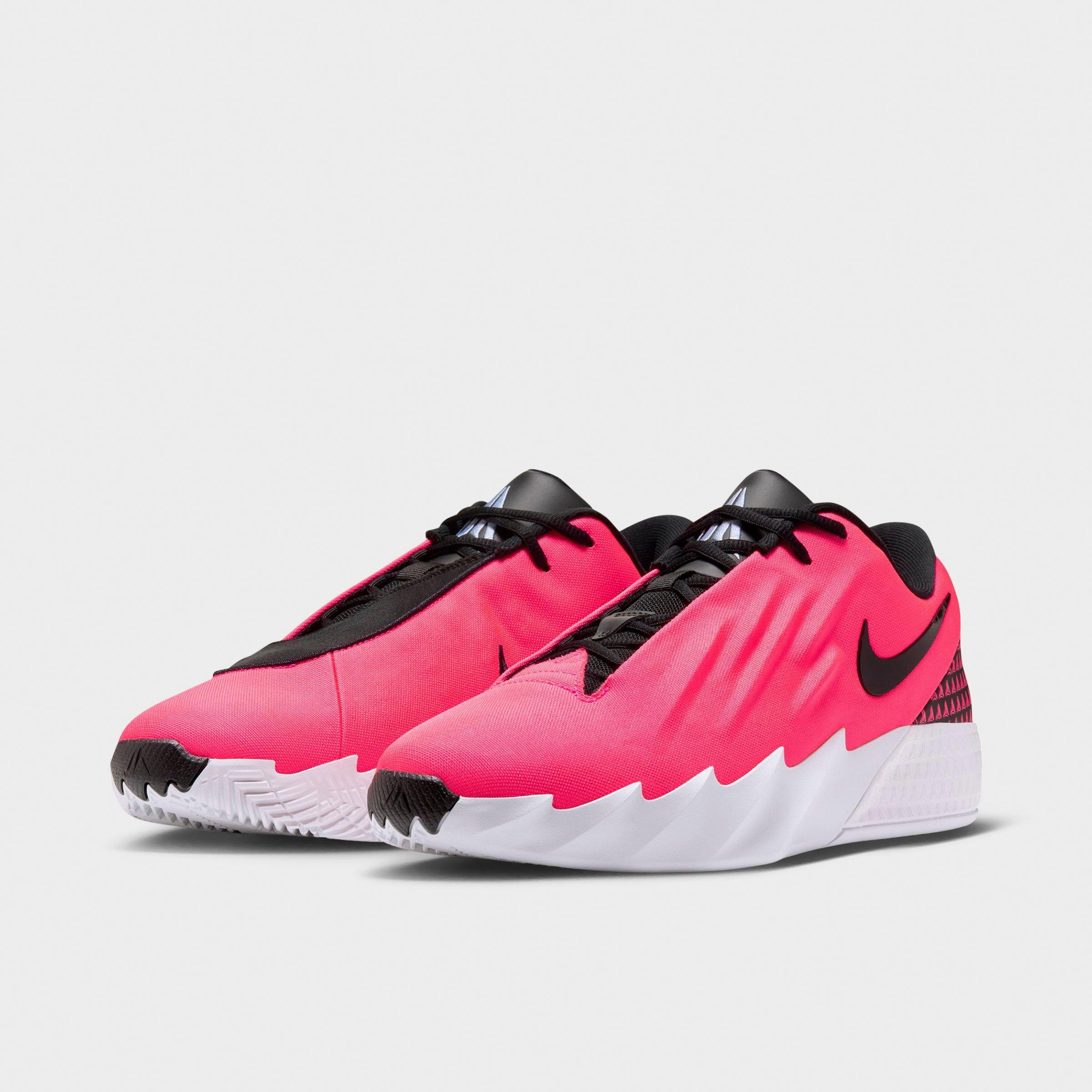 Men's Nithtke Ja Morant Twelve Time Basketball Shoes - Solar Red/Black/Photon Dust/Cobalt Bliss - Both shoes facing left