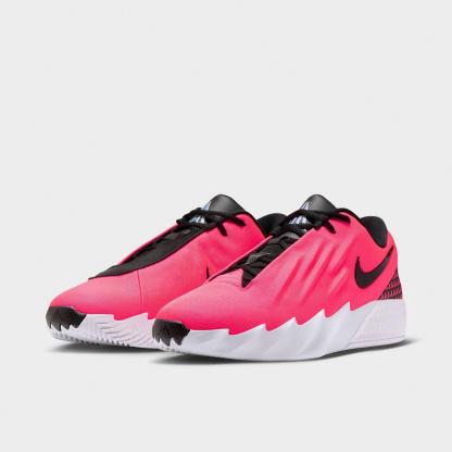 Men's Nithtke Ja Morant Twelve Time Basketball Shoes - Solar Red/Black/Photon Dust/Cobalt Bliss - Both shoes facing left