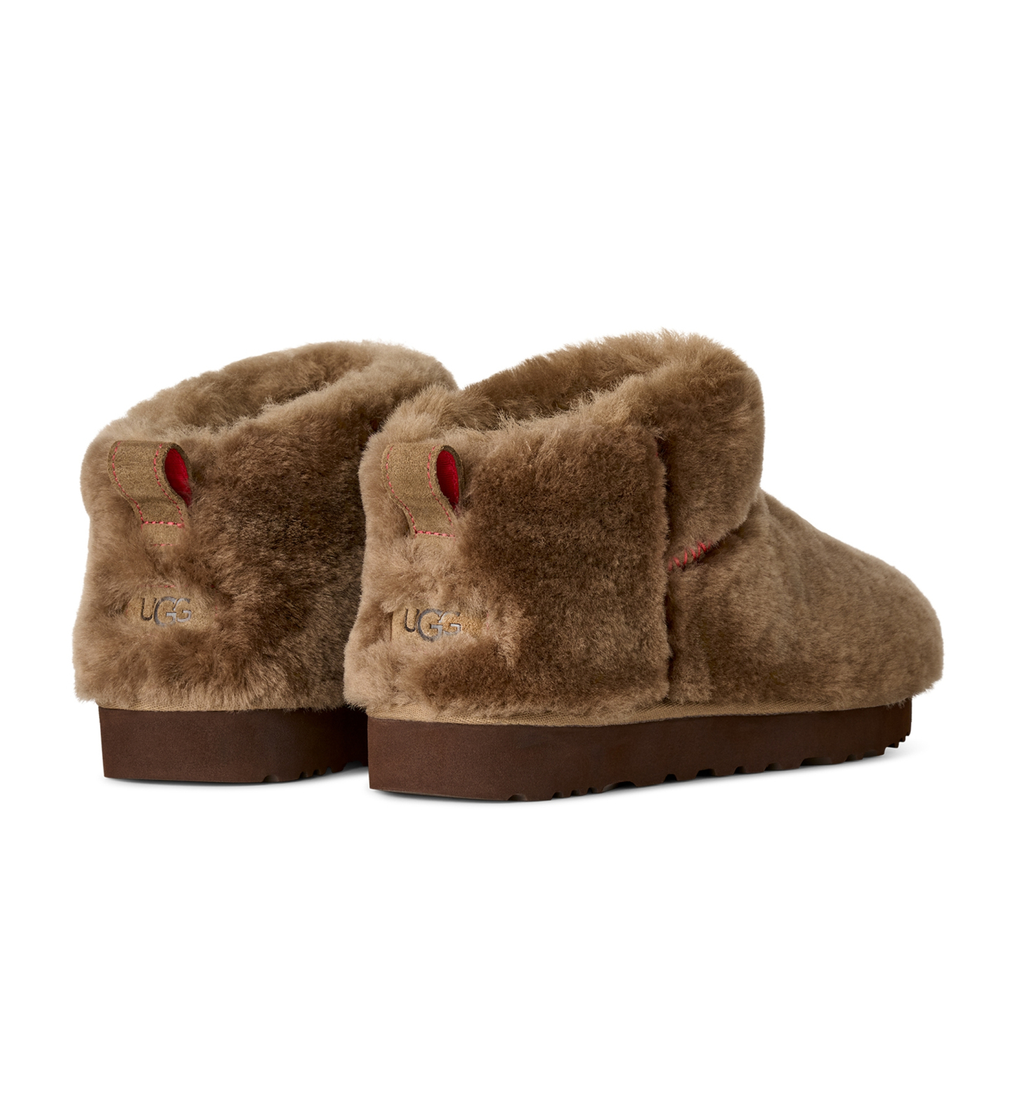 UGG® Women's Classic Ultra Mini Fluffed Round Toe Booties - Light Bronze