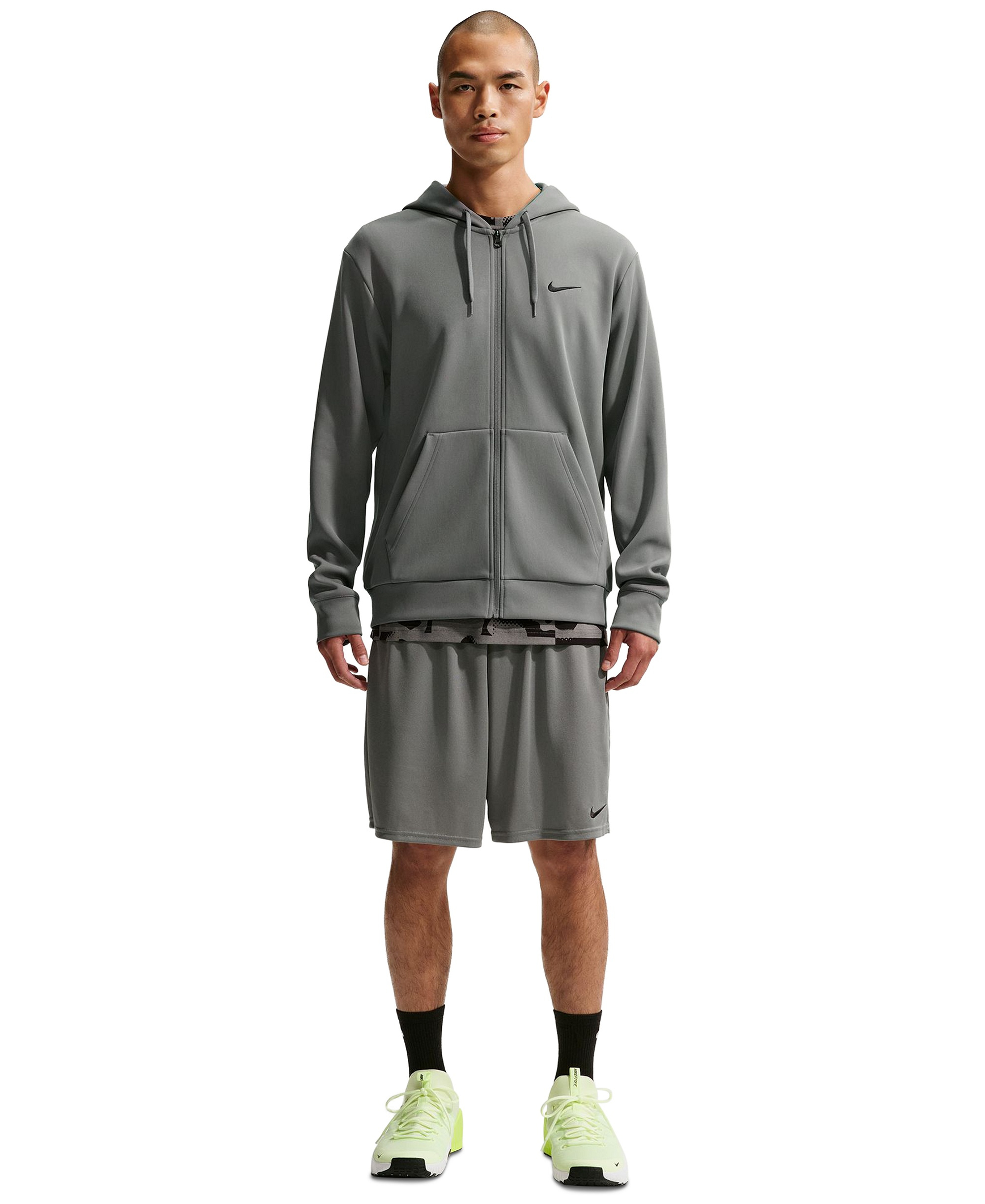 Nike Men's 9" Drawcord Training Shorts - Smoke Gray/Black