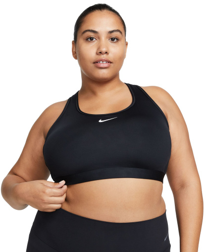 Nike Women's Swoosh Padded Sports Bra - Black