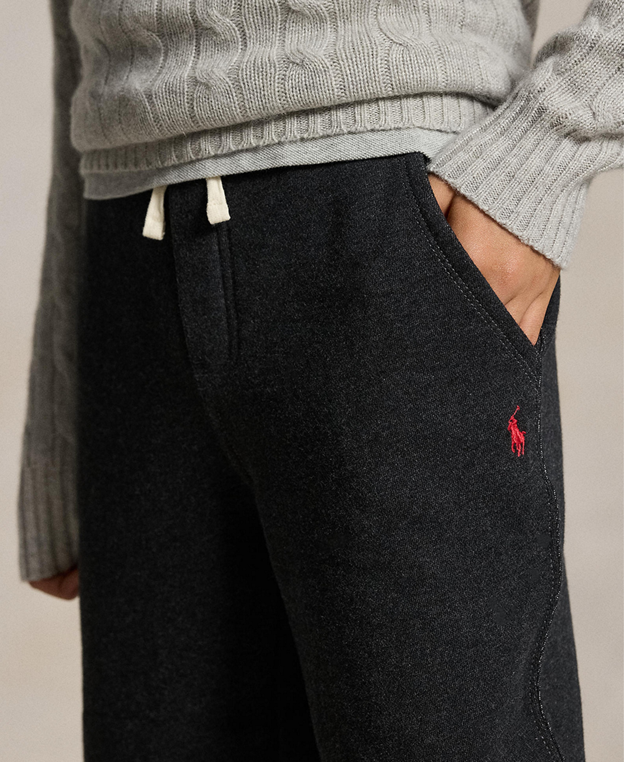 Polo Ralph Lauren Boys' 8-20 Cotton Fleece Drawstring Joggers - Avery Heather