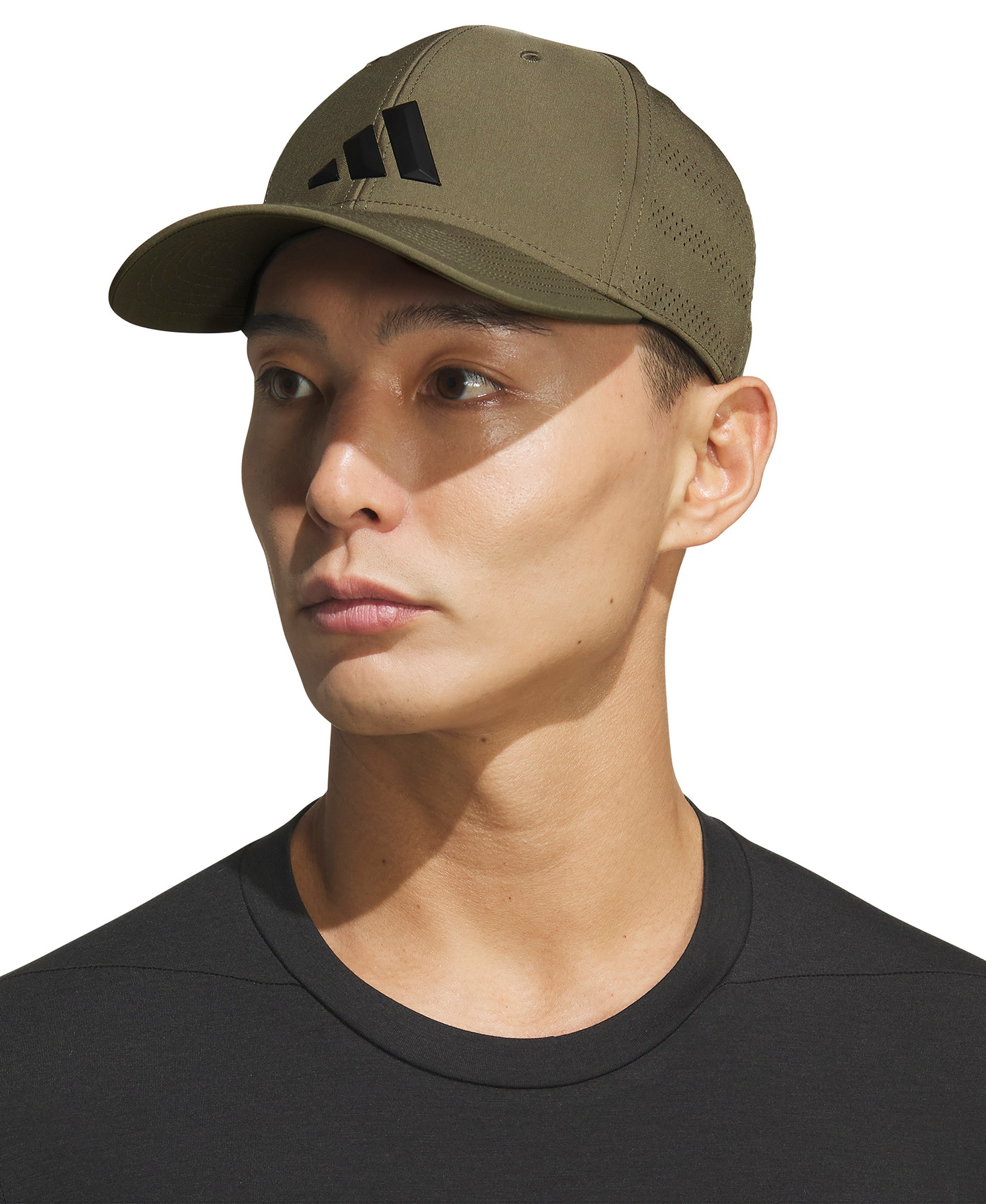adidas Men's Game Day Stretch-Fit Hat - Olive Strata Green