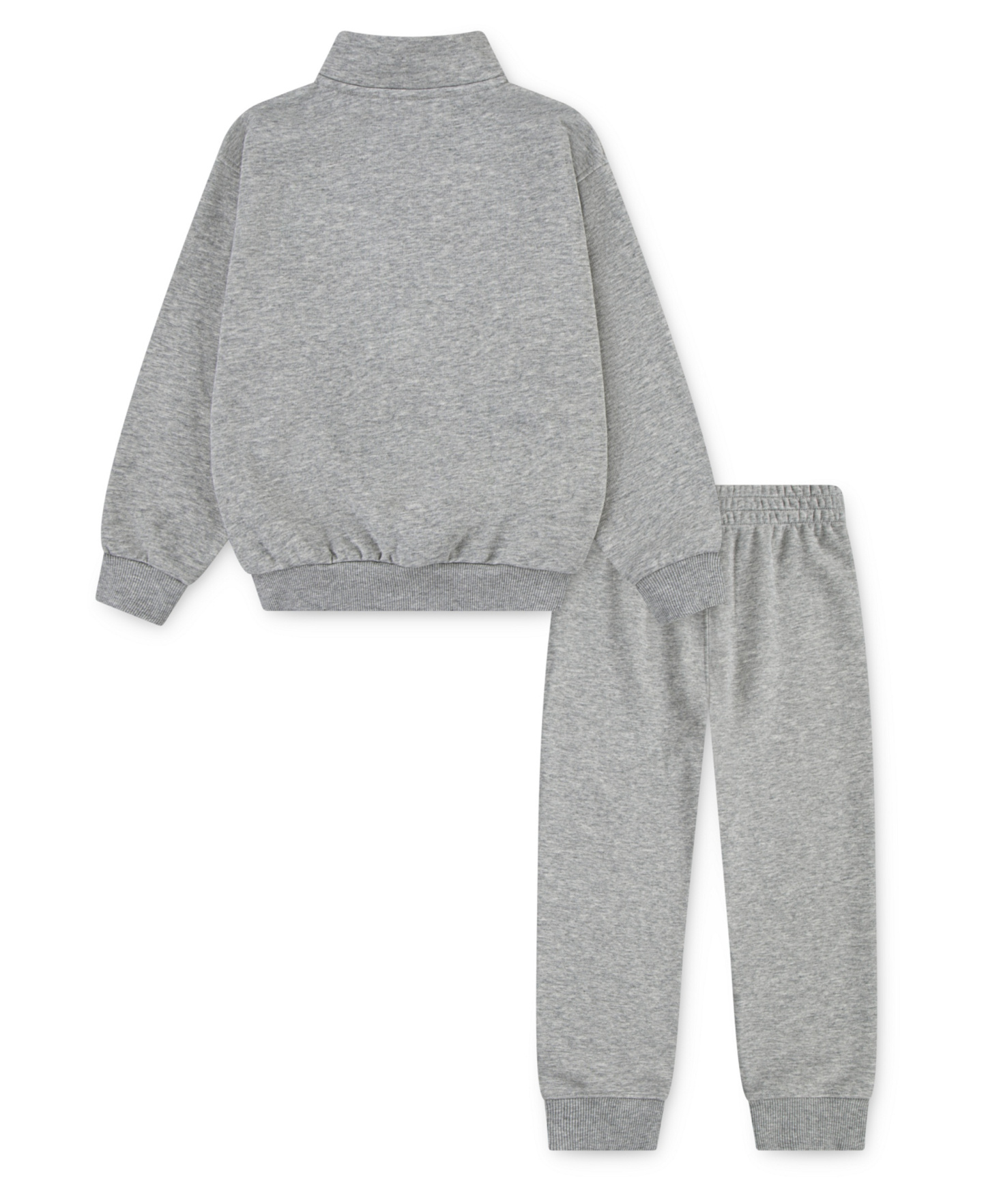 Nike Toddler Boys' 2T-4T Logo Detail Sweatshirt and Joggers, 2-Piece Set - Gray Heather