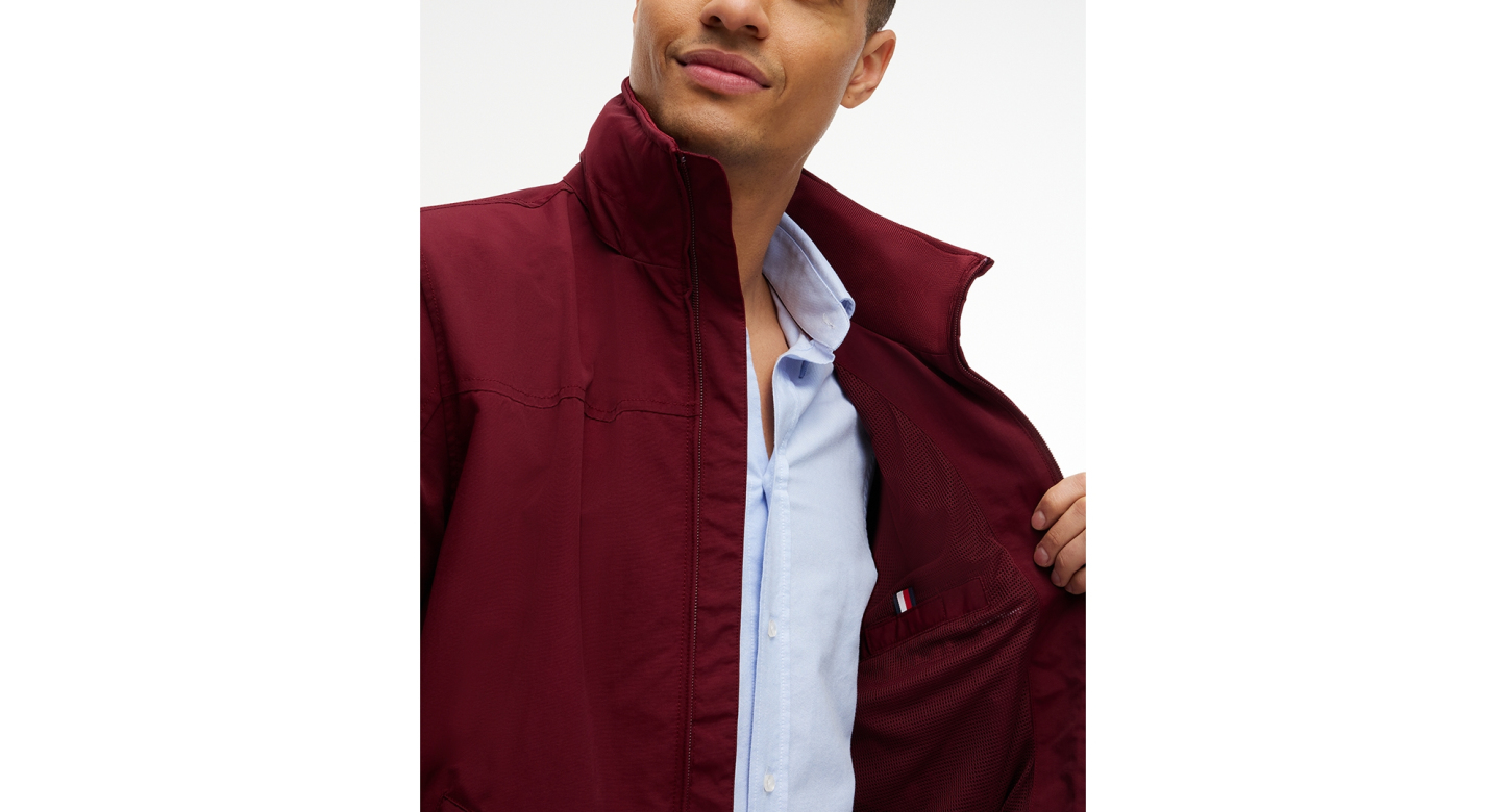 Tommy Hilfiger Men's Regatta Water Resistant Jacket - Burgundy