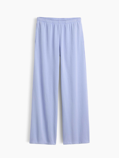 Mid Rise VintageSoft Terry Loose Sweatpants - Light blue