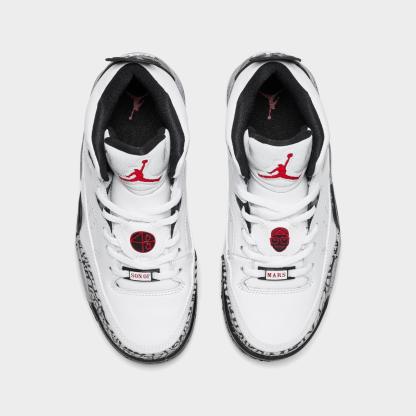 Big Kids' Air Jordan Son of Mars Low Casual Shoes - White/Varsity Red/Light Smoke Grey/True Blue - view 5
