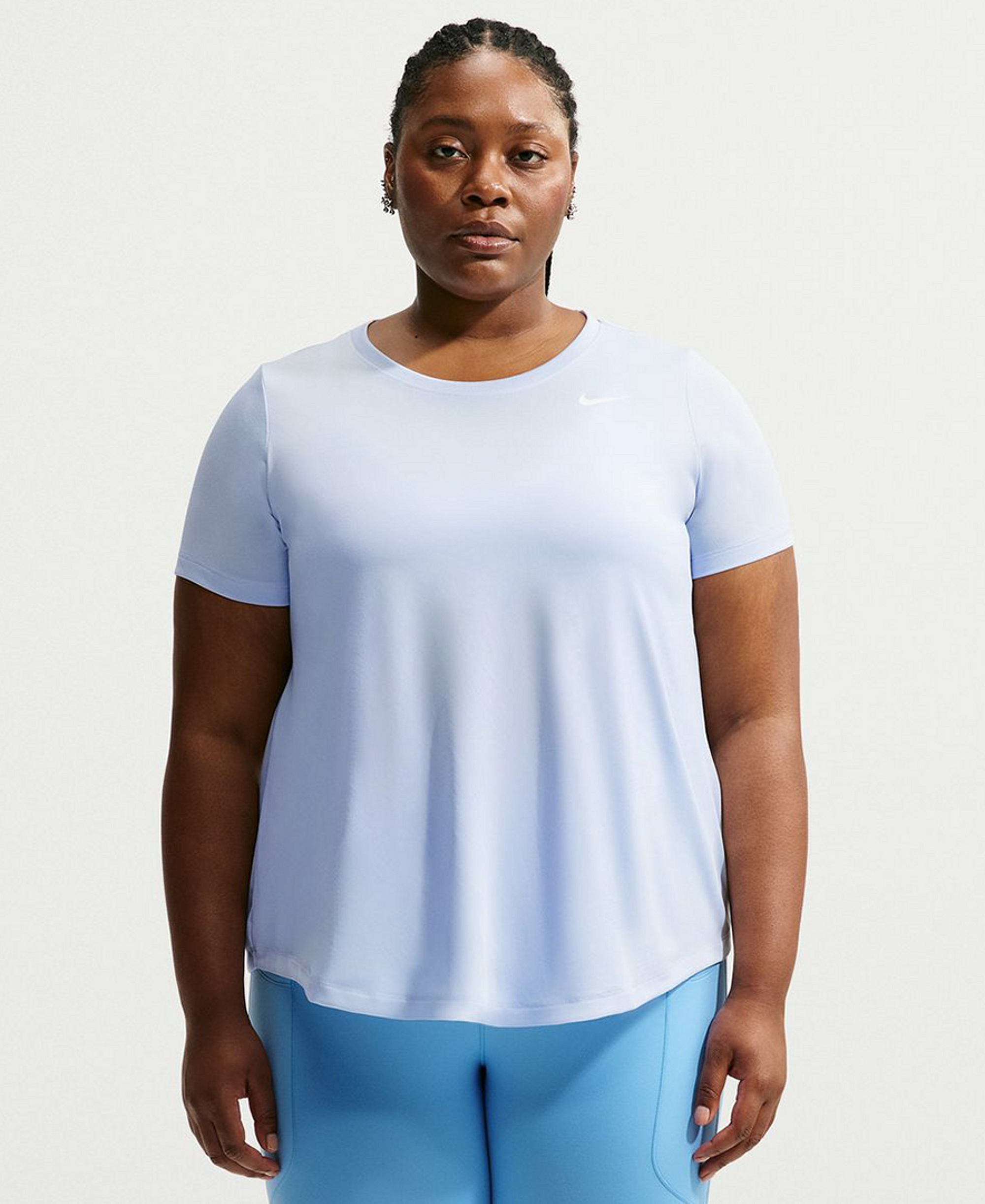 Nike Women's Dri-FIT T-Shirt - Hydrogen Blue/white