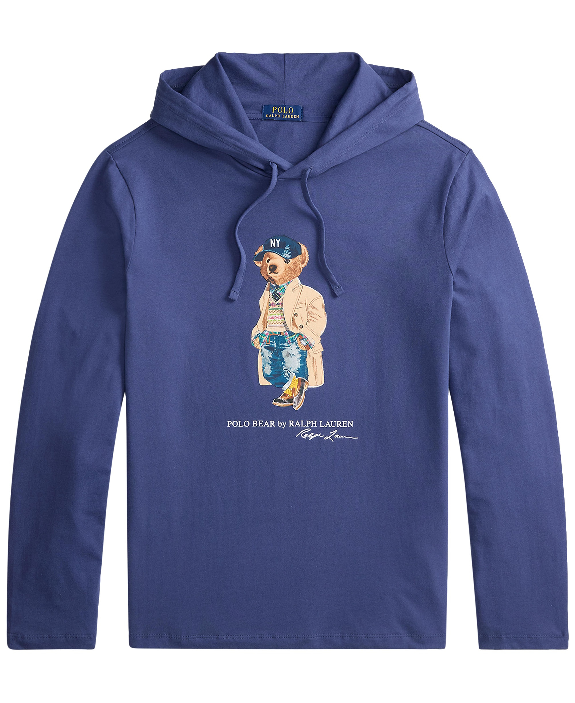 Polo Ralph Lauren Men's Polo Bear Jersey Hooded Sweatshirt - Light Navy