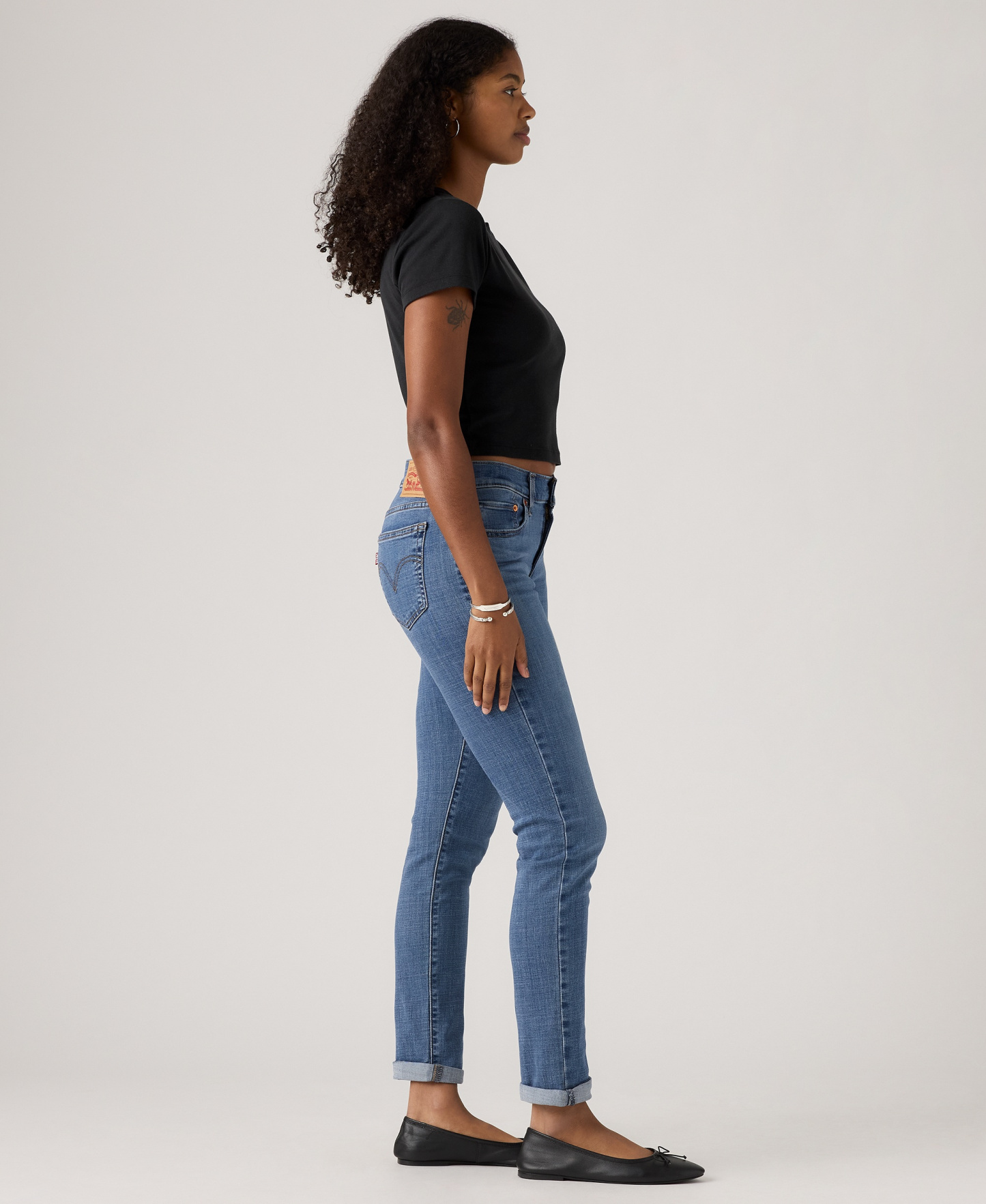 Levi's Women's Relaxed Boyfriend Tapered Leg Jeans - Lapis Gem