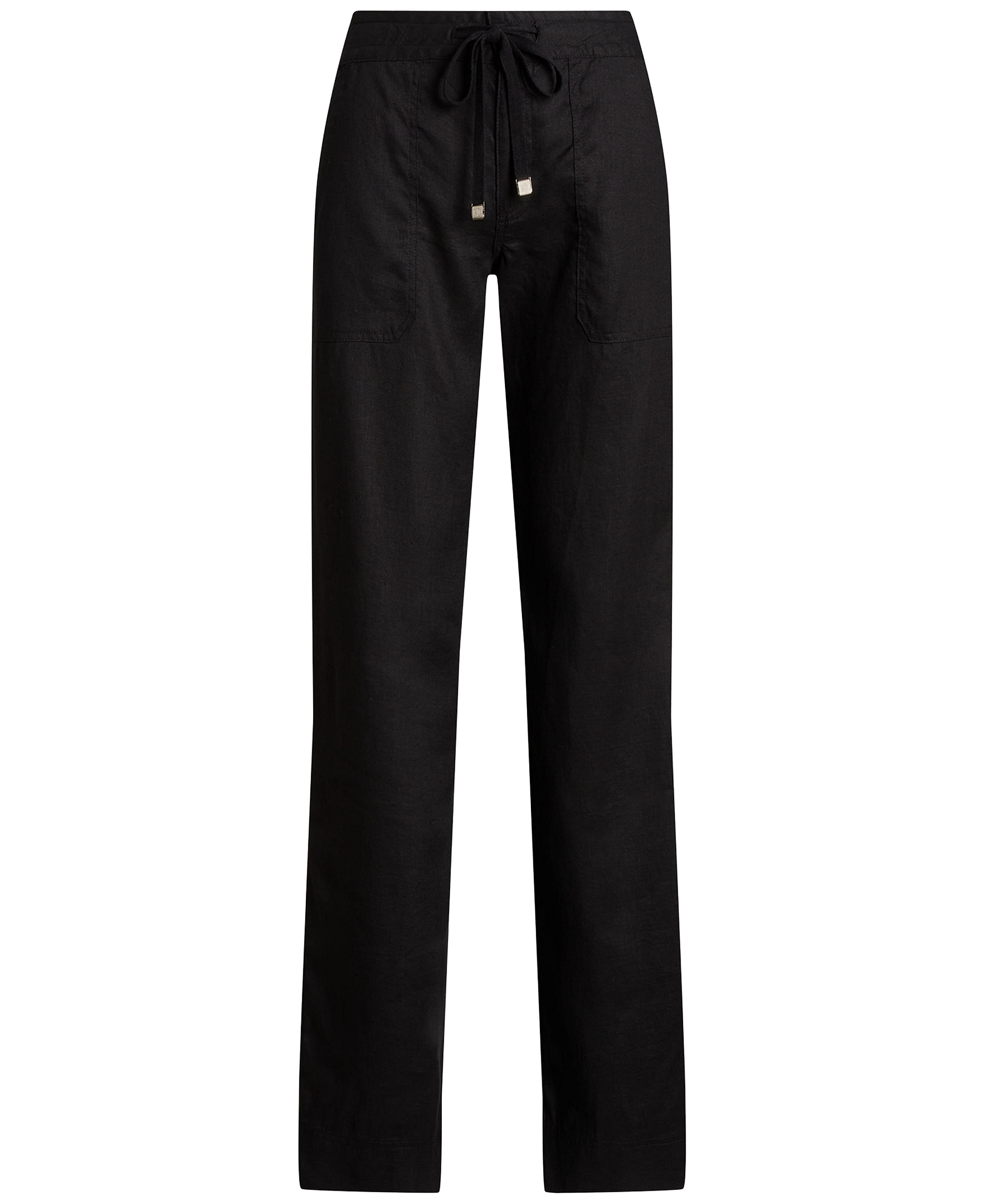 Lauren Ralph Lauren Women's Wide-Leg Linen Pants - Polo Black