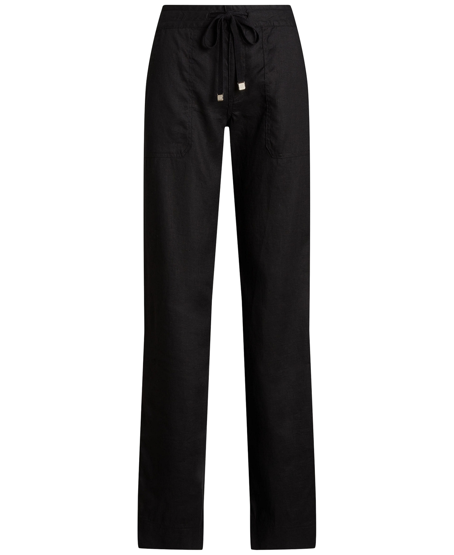 Lauren Ralph Lauren Women's Wide-Leg Linen Pants - Polo Black