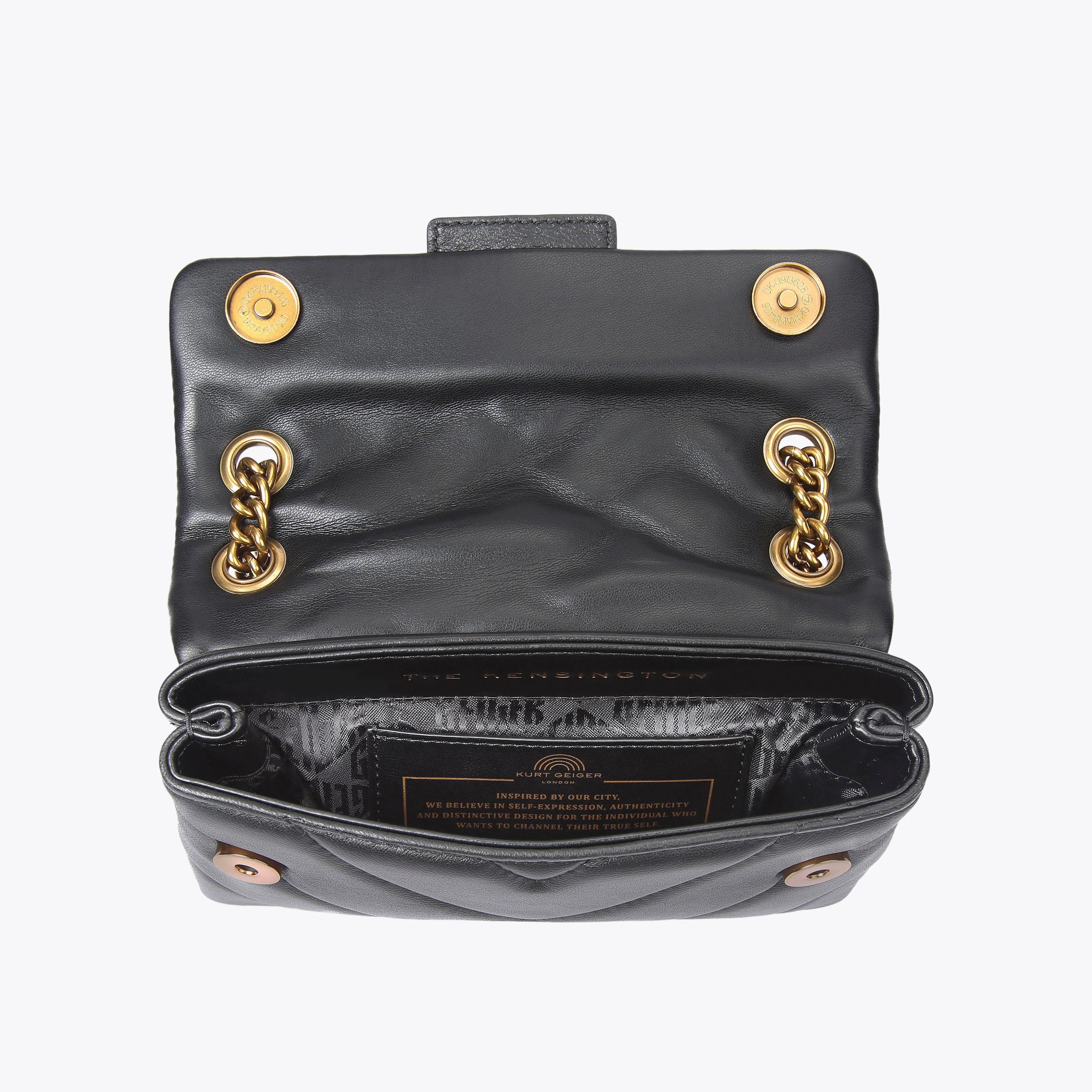 Kurt Geiger London Mini Leather Kensington Bag - Black - view 5