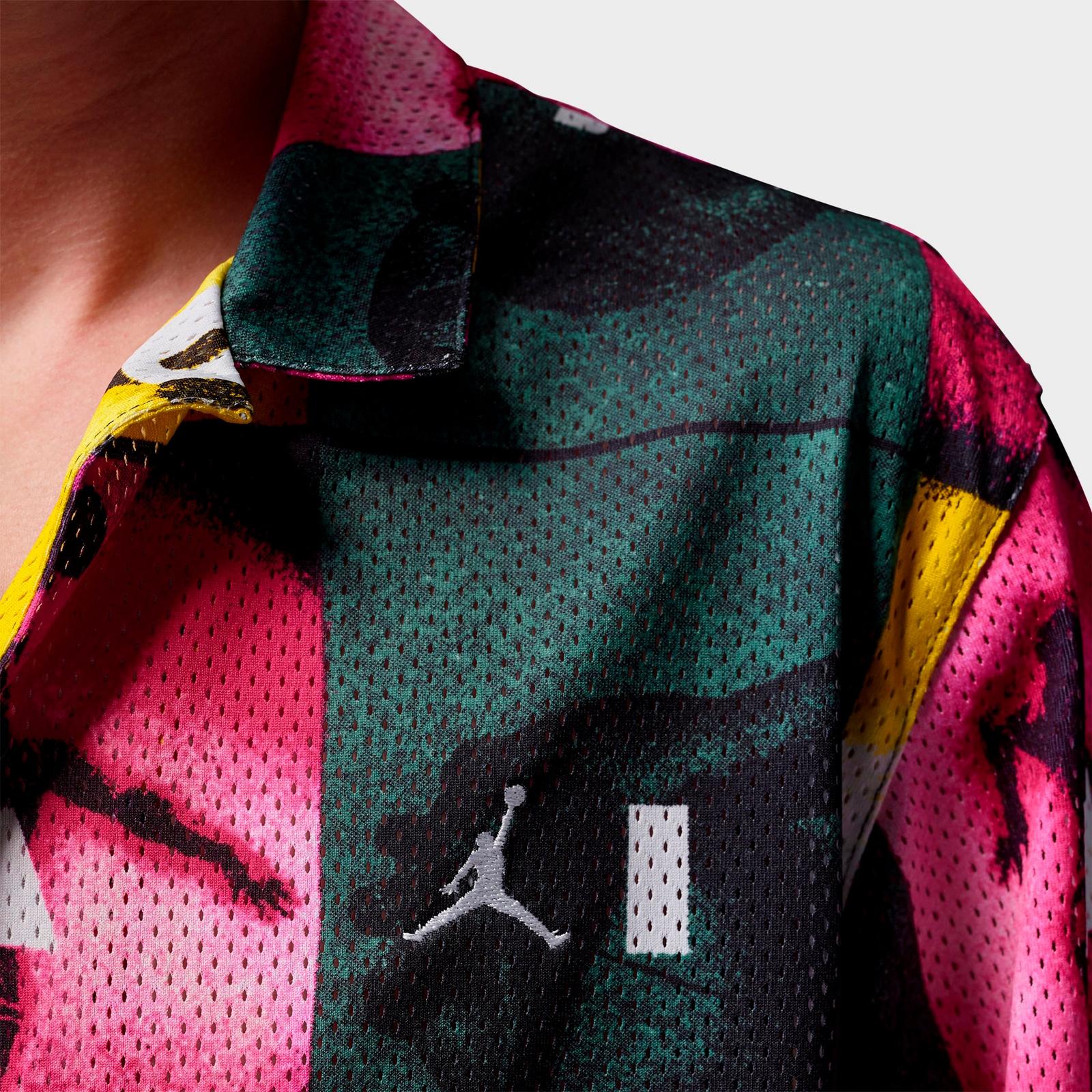 Men's Jordan Brooklyn Graphic Button-Up Camp Shirt - Multi - view 4