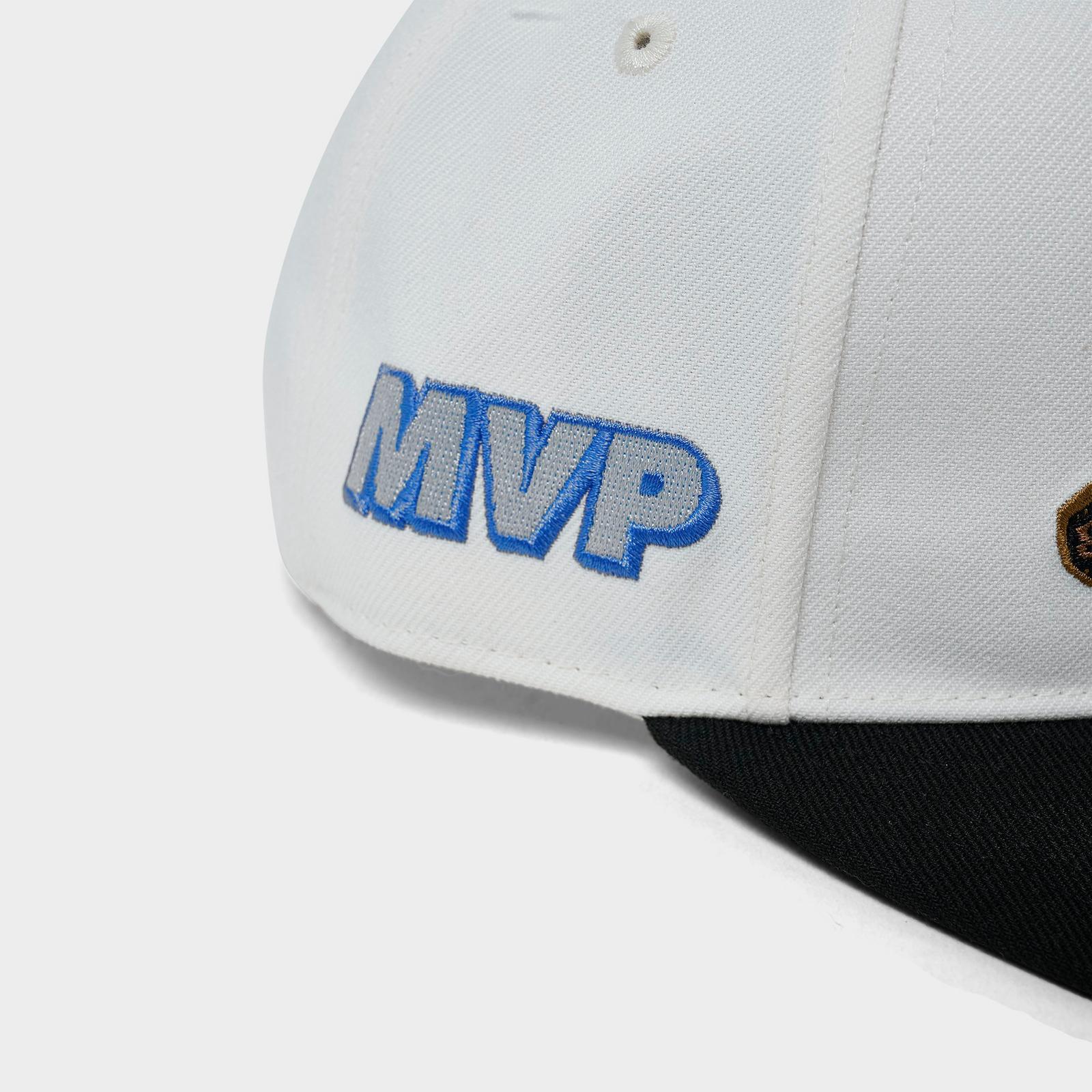 Jordan AJ6 1991 Finals Pro Snapback Hat - Pale Ivory/Black - view 8