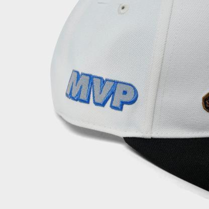 Jordan AJ6 1991 Finals Pro Snapback Hat - Pale Ivory/Black - view 8