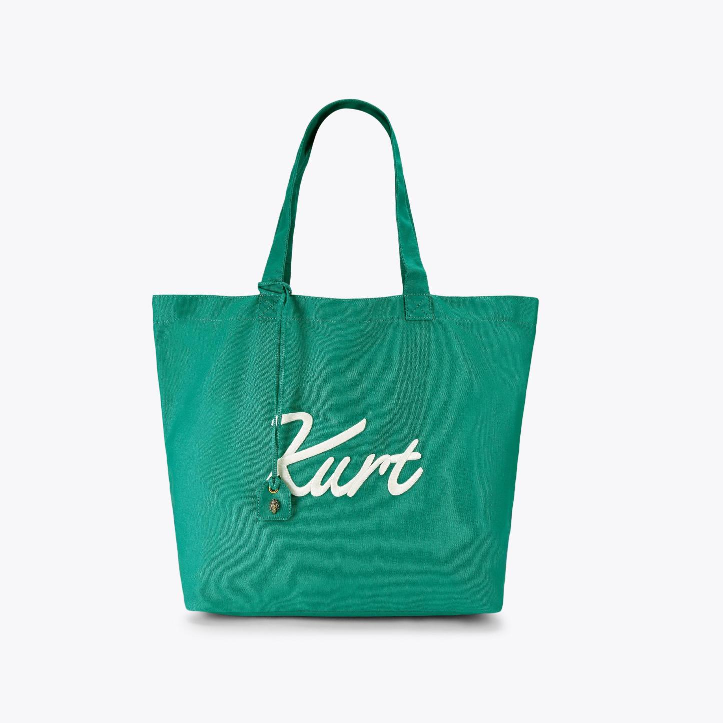 Kurt Geiger London Kurt's Cabana Large Kurt Tote Bag - Green