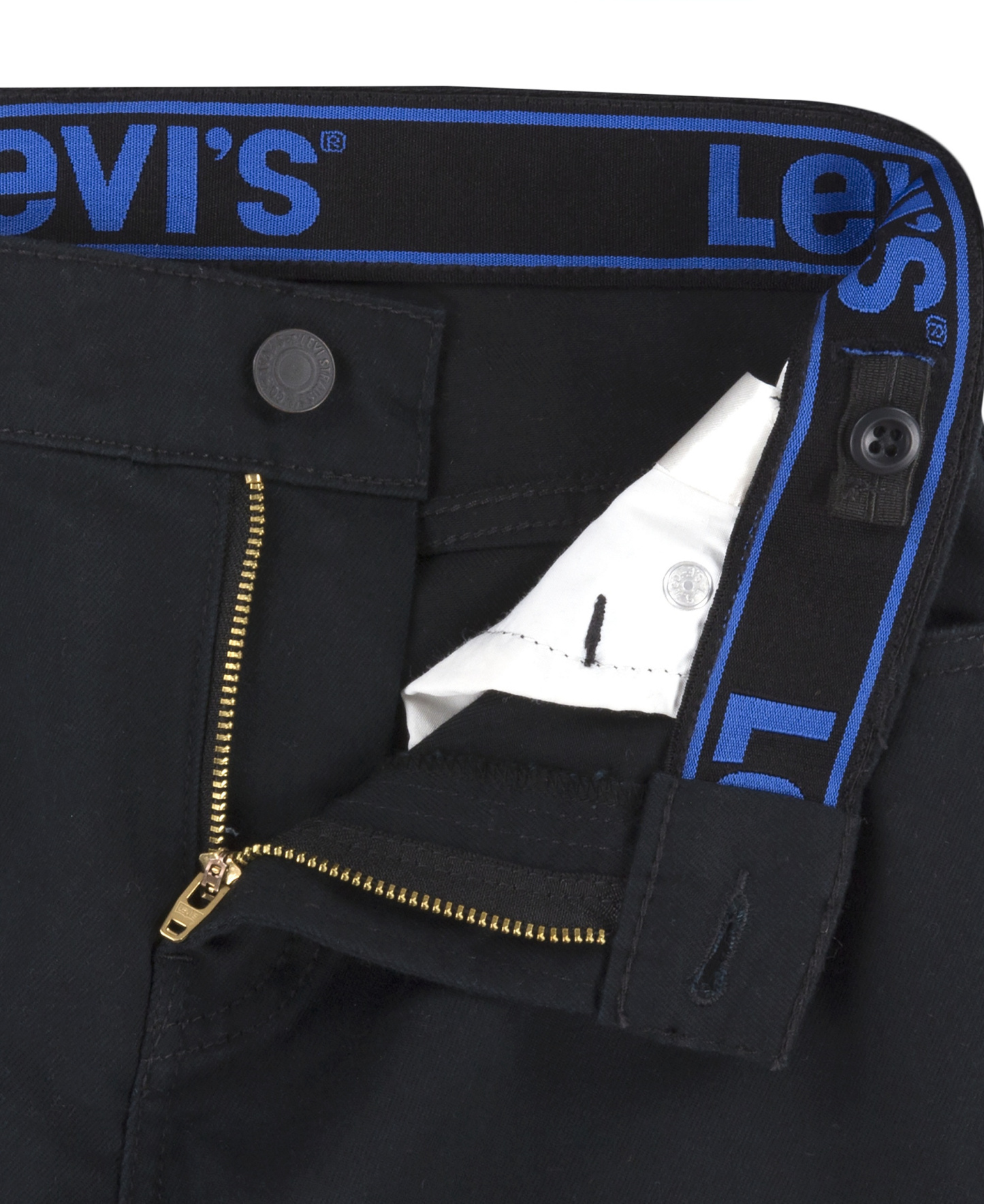 Levi's Boys' 8-20 502™ Taper-Fit Stretch Performance Jeans - Black