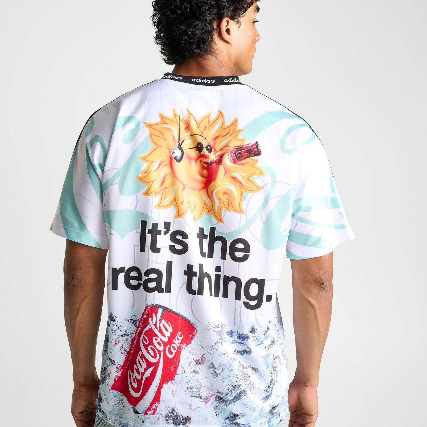 Men's adidas Originals x Coca-Cola Mashup Soccer Jersey - White/Multi - view 5