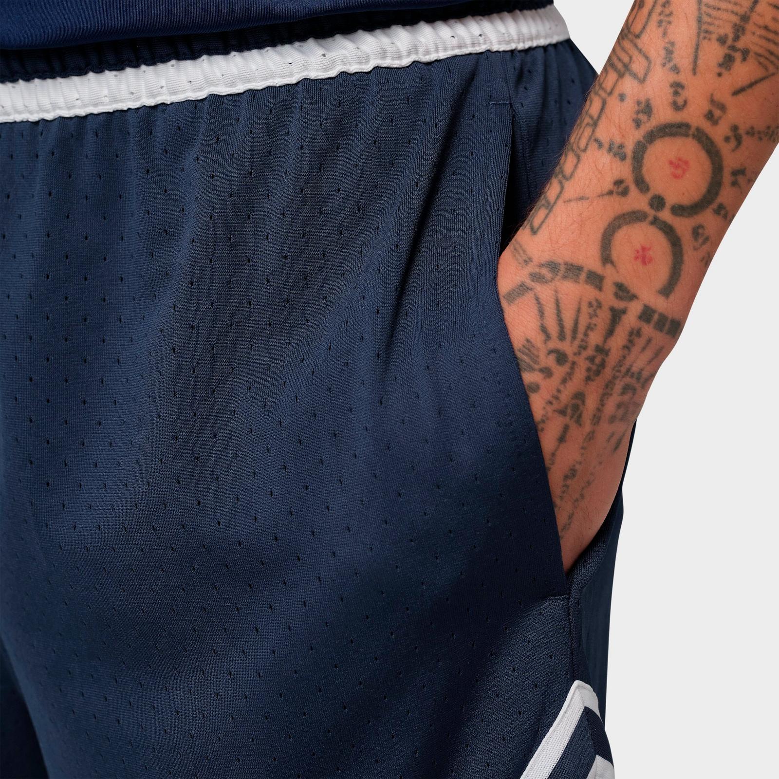 Men's Jordan Sport Dri-FIT Mesh Diamond Shorts - Midnight Navy/White - view 5