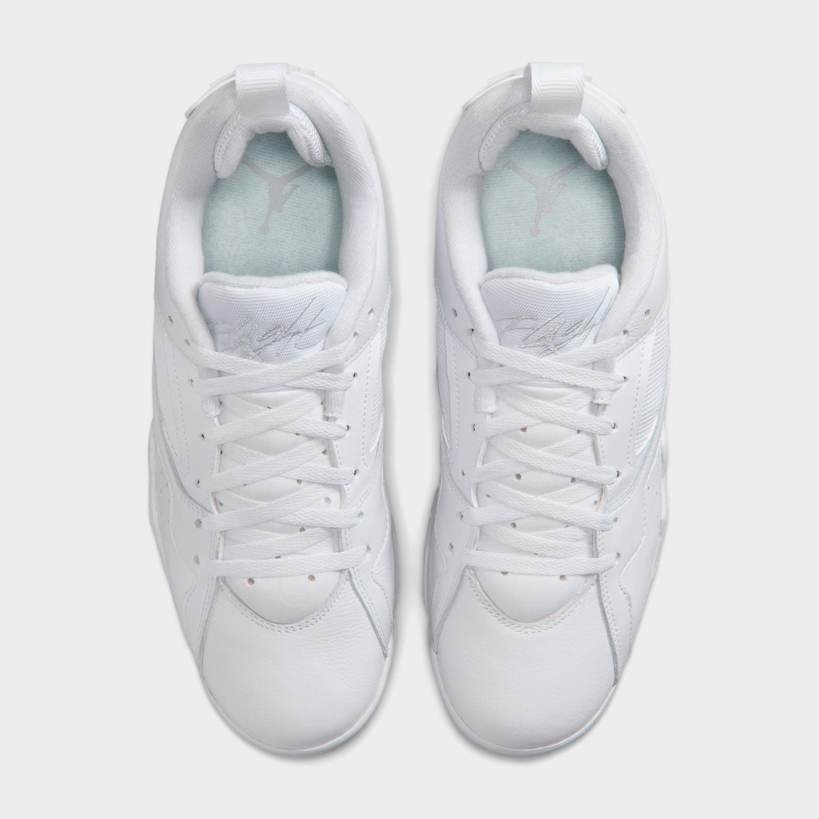 Men's Air Jordan MVP 92 Casual Shoes - White/Pure Platinum - view 5