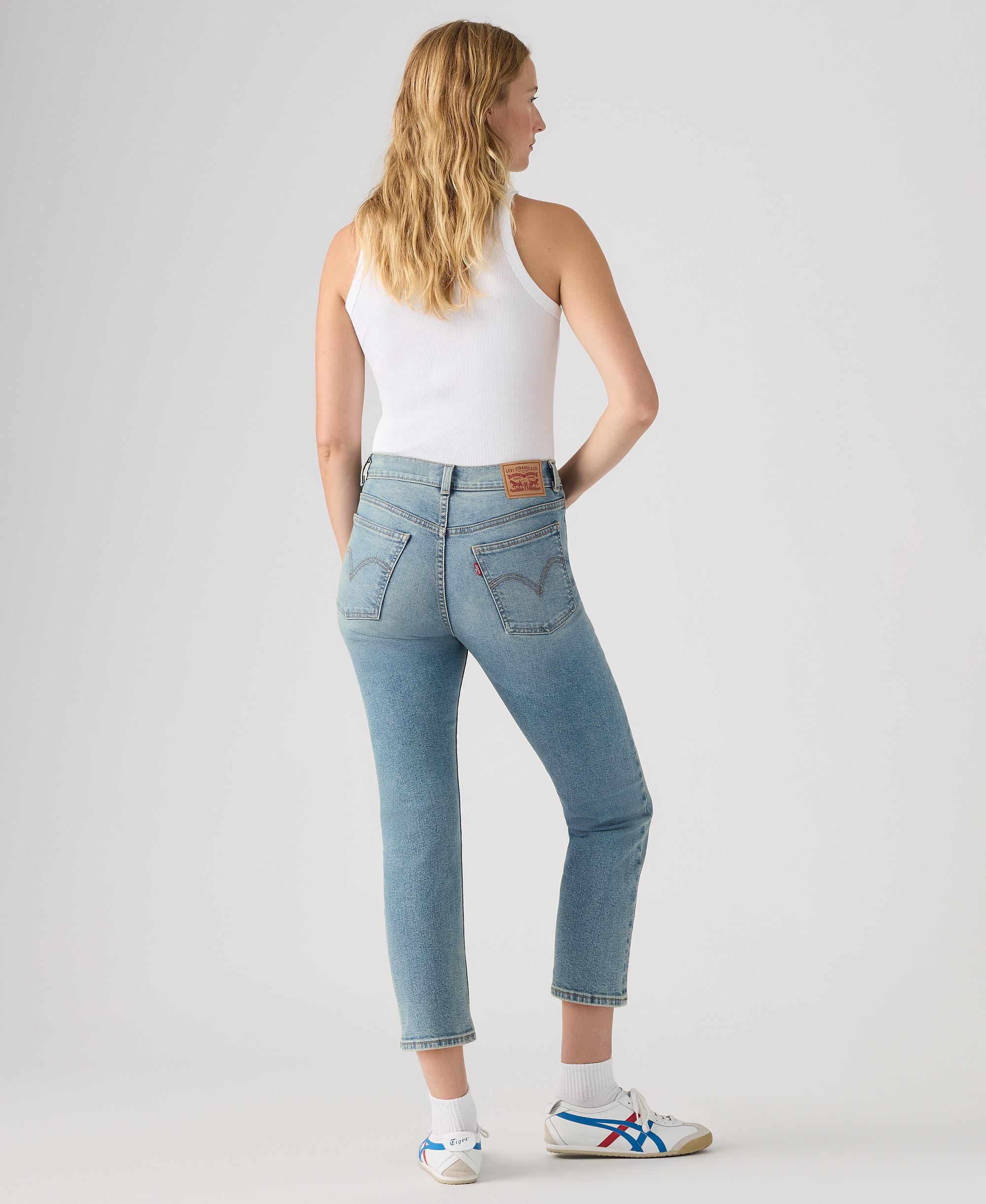 Levi's Women's Wedgie Flap Pocket High-Rise Cropped Jeans - Lunch Plan