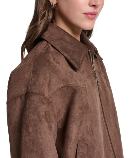Levi's Women's Western Yoke Bubble Hem Jacket - Maple