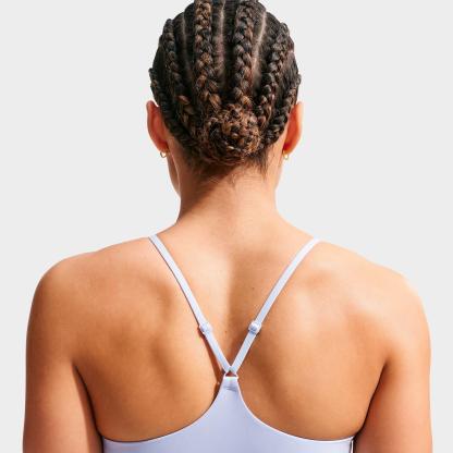 Women's Nithtke Dri-FIT Indy Light Support Padded Adjustable Sports Bra - Hydrogen Blue