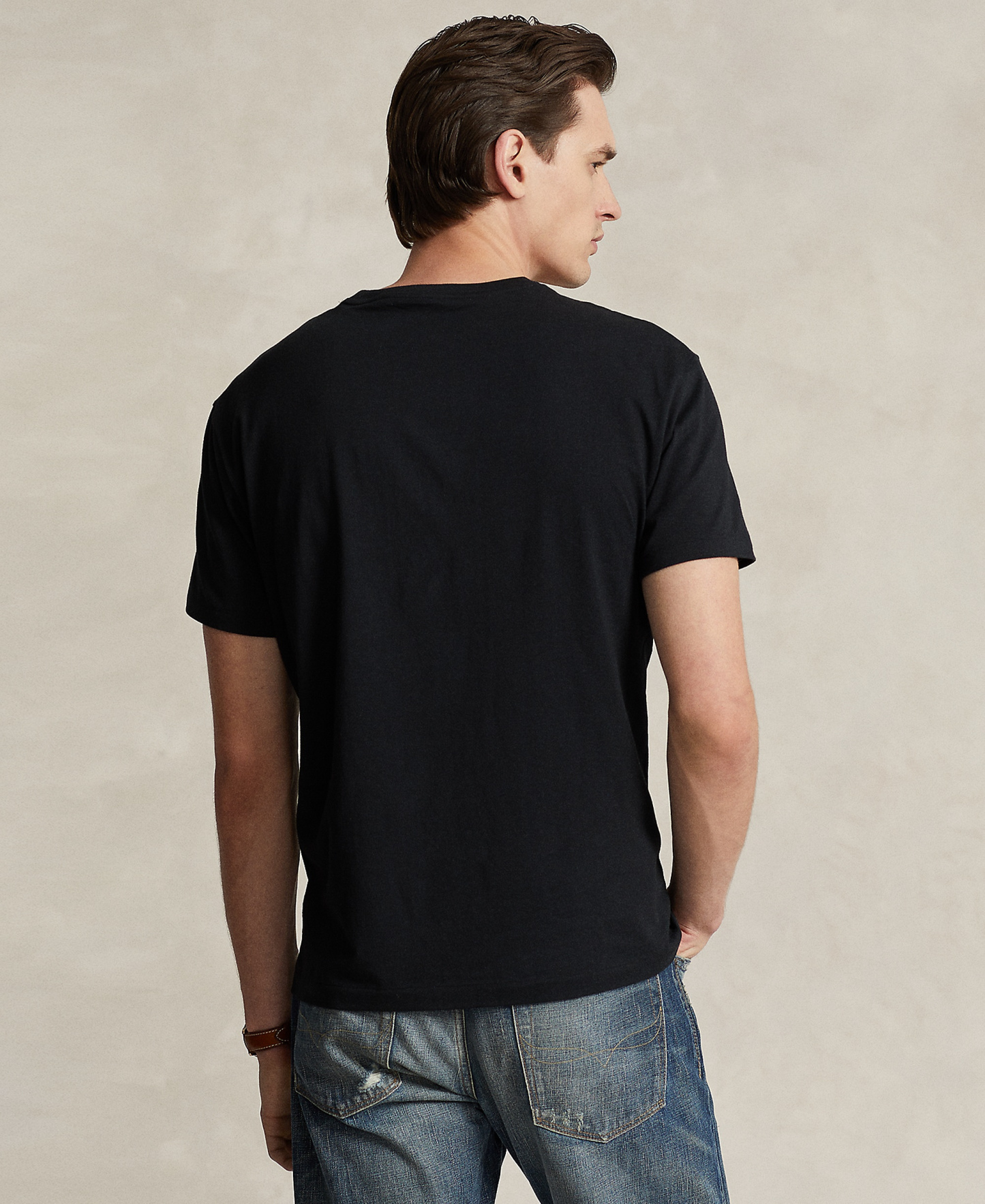 Polo Ralph Lauren Men's Classic-Fit Crewneck Pocket T-Shirt - Black