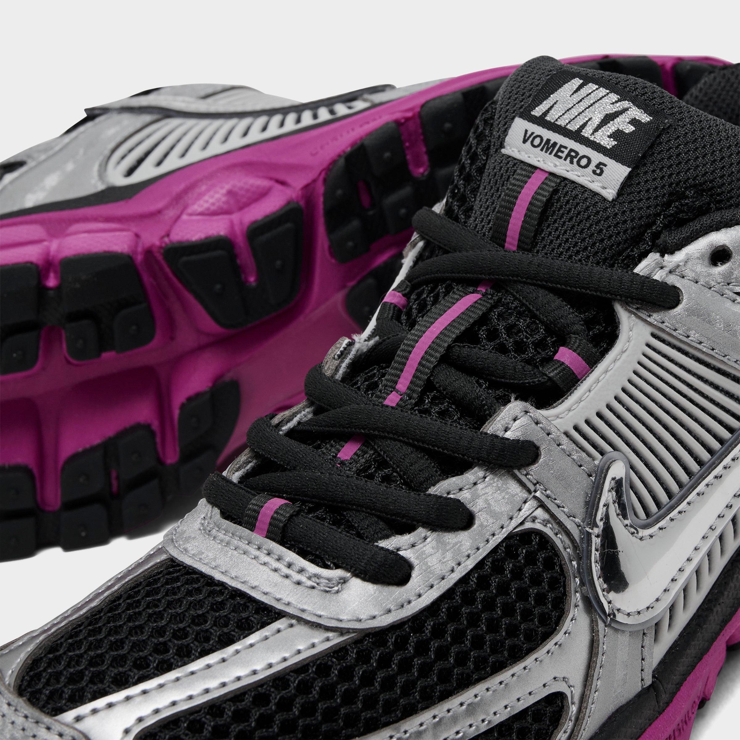 Big Kids' Nithtke Vomero 5 Casual Shoes - Part 1 - Off Noir/Fire Pink/Photon Dust/Metallic Silver - Detail shot