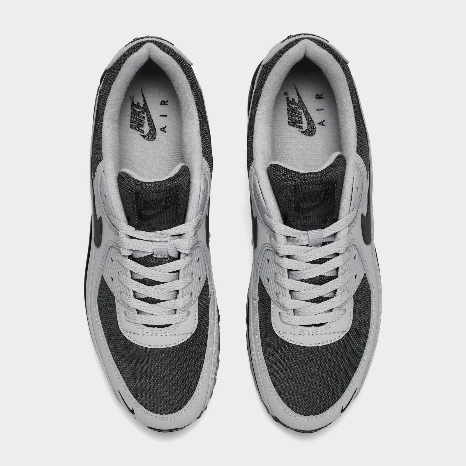 Men's Nike Air Max 90 Casual Shoes - Light Smoke Grey/Anthracite/Photon Dust/Black