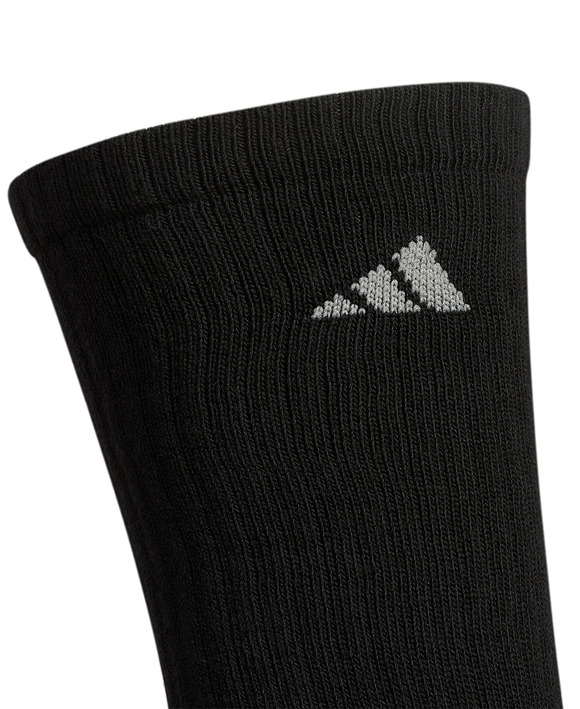 adidas Men's Cushioned Athletic 6-Pack Crew Socks - Black