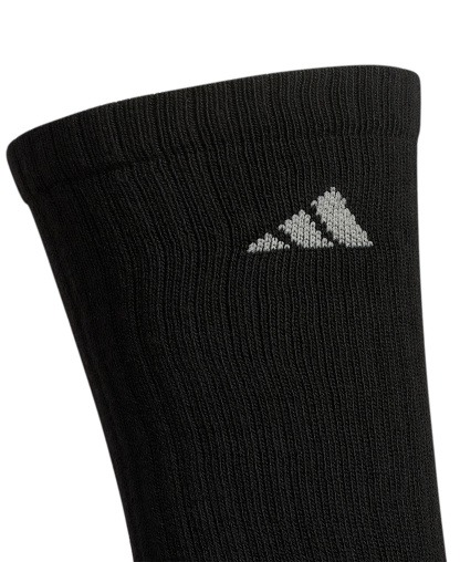 adidas Men's Cushioned Athletic 6-Pack Crew Socks - Black