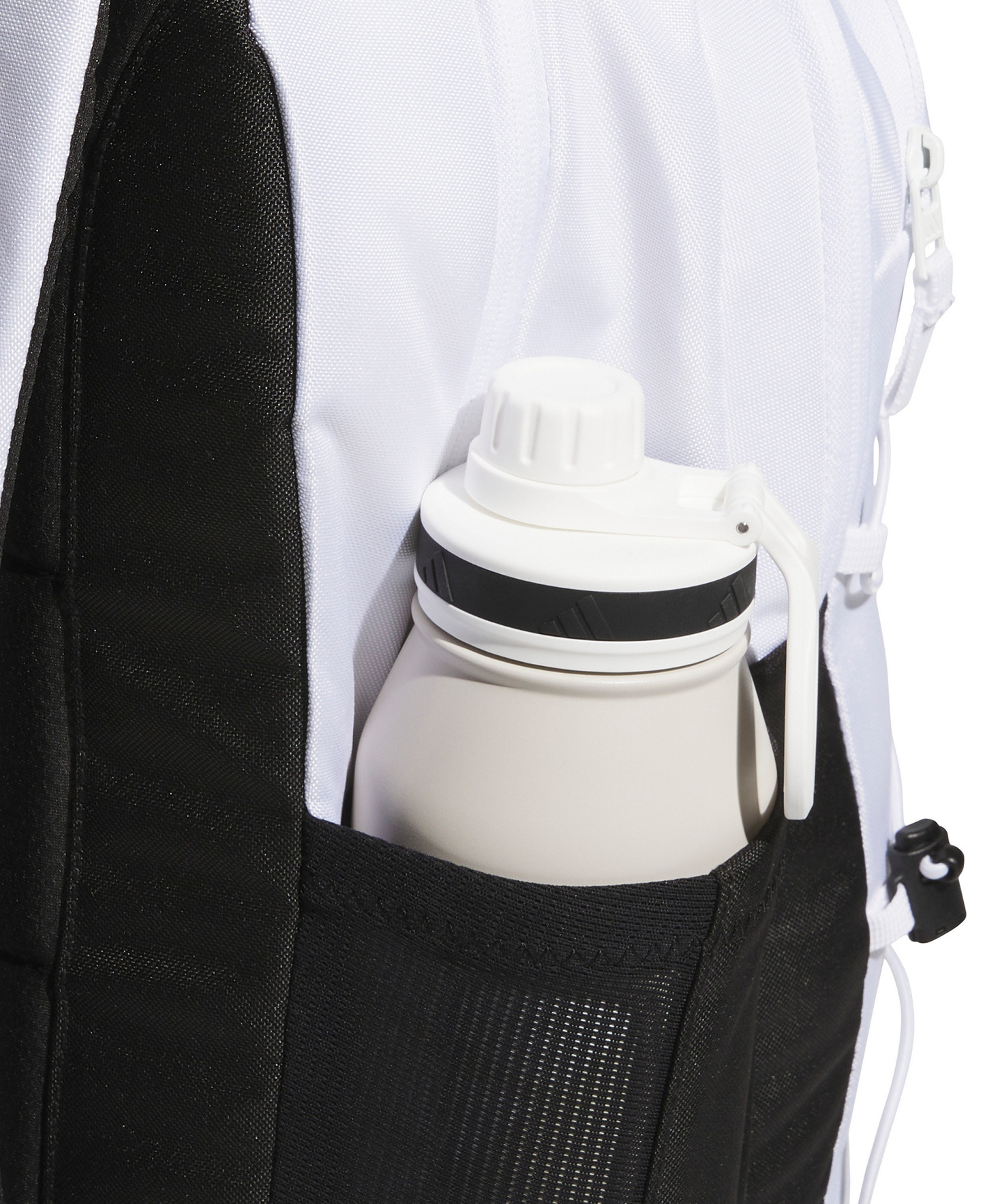 adidas Men's Amplifier Bungee Laptop Backpack - White/Black