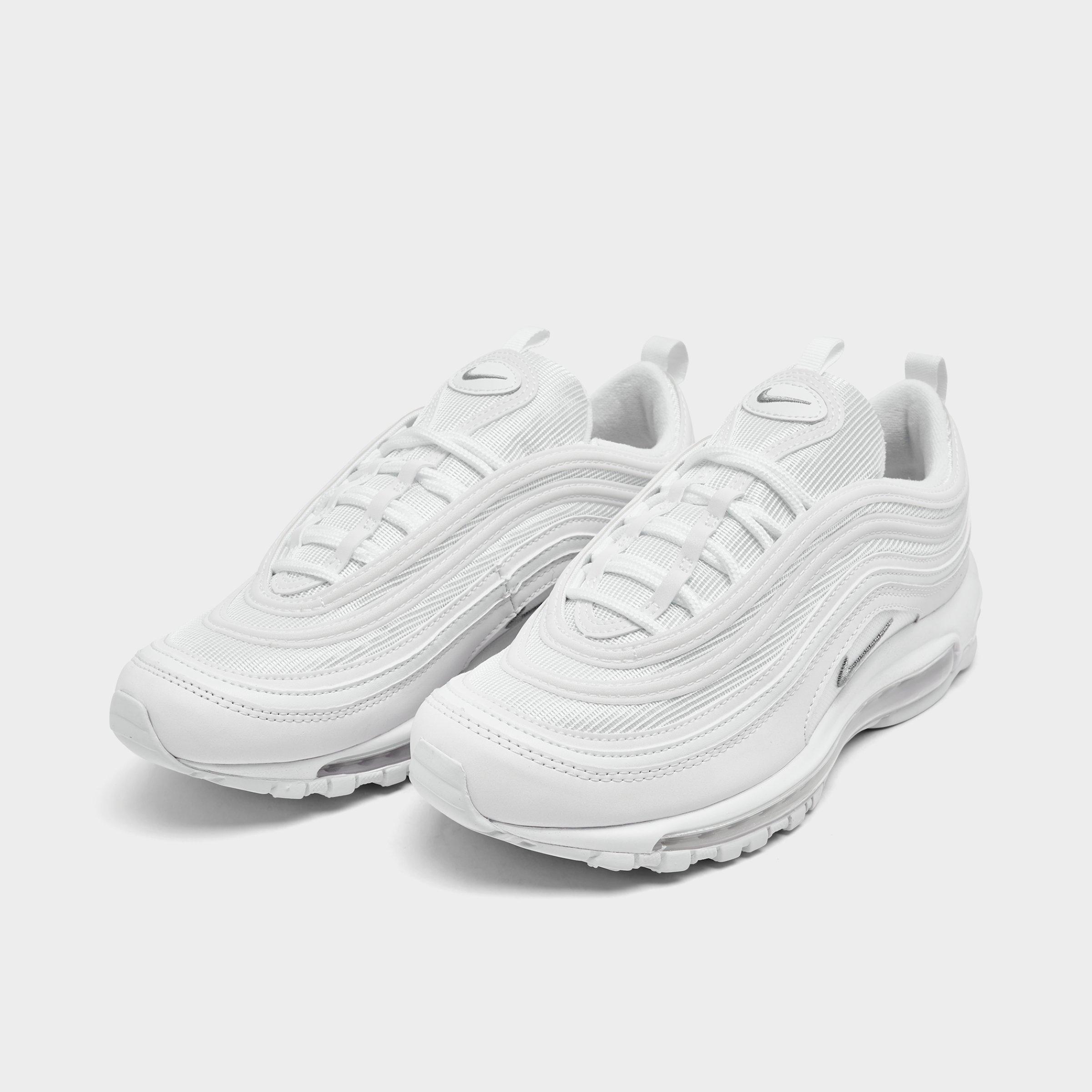 Men's Nithtke Air Max 97 Casual Shoes - White/Black/Wolf Grey - Both shoes facing left
