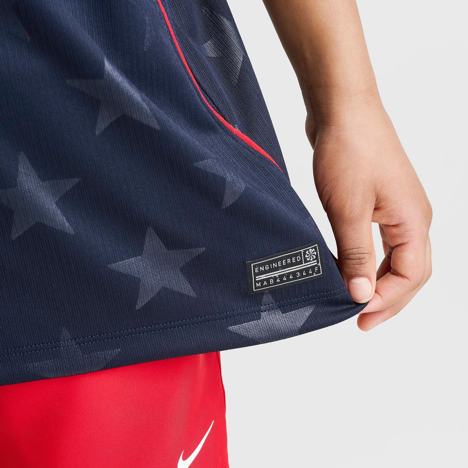 Big Kids' Nike USA 26 Stadium Away Dri-FIT Replica Soccer Jersey - Dark Obsidian/University Red