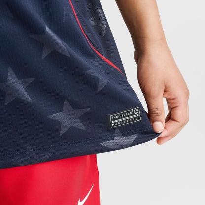 Big Kids' Nike USA 26 Stadium Away Dri-FIT Replica Soccer Jersey - Dark Obsidian/University Red
