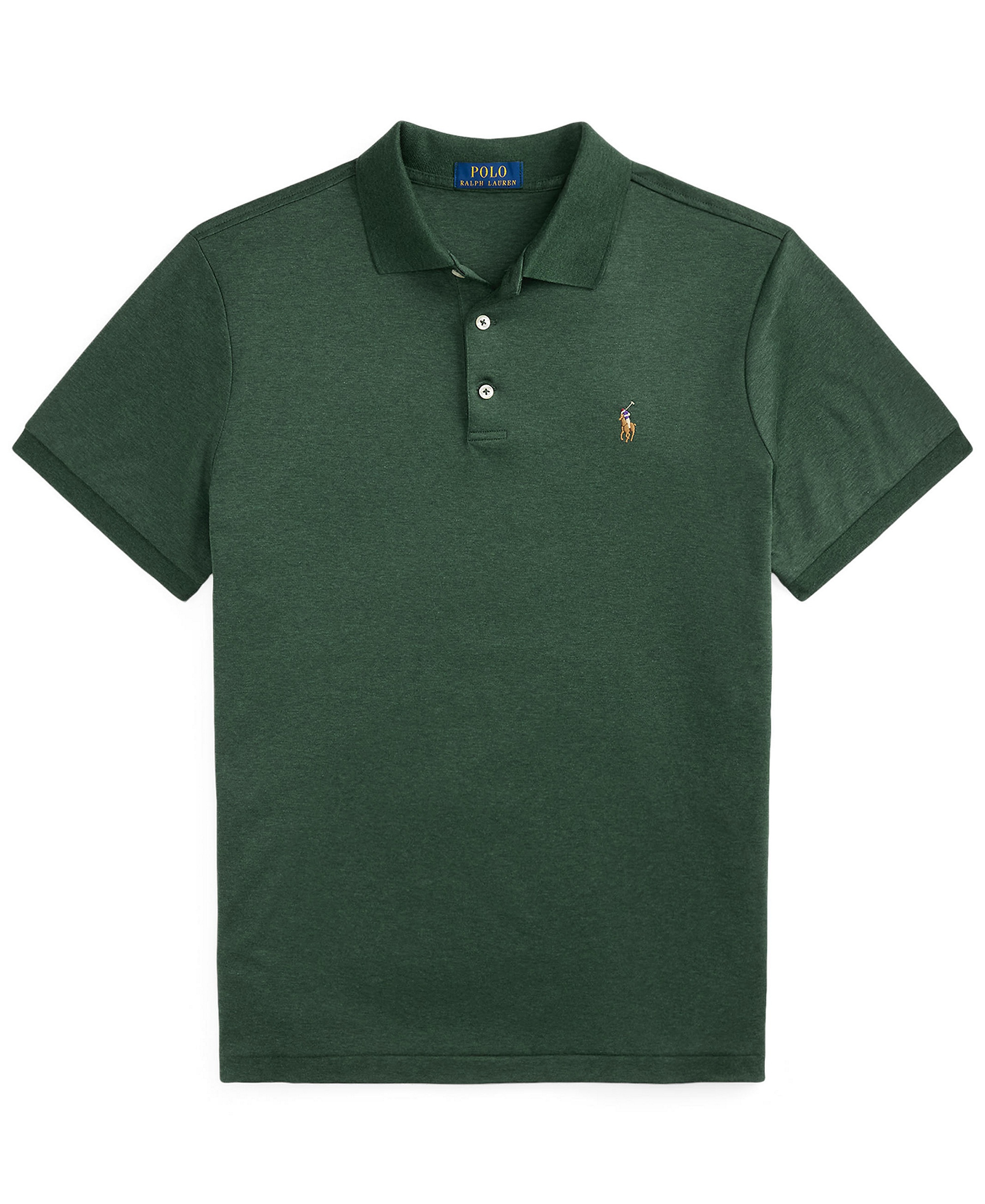 Polo Ralph Lauren Men’s Slim-Fit Soft Cotton Polo Shirt - Scotch Pine Heather