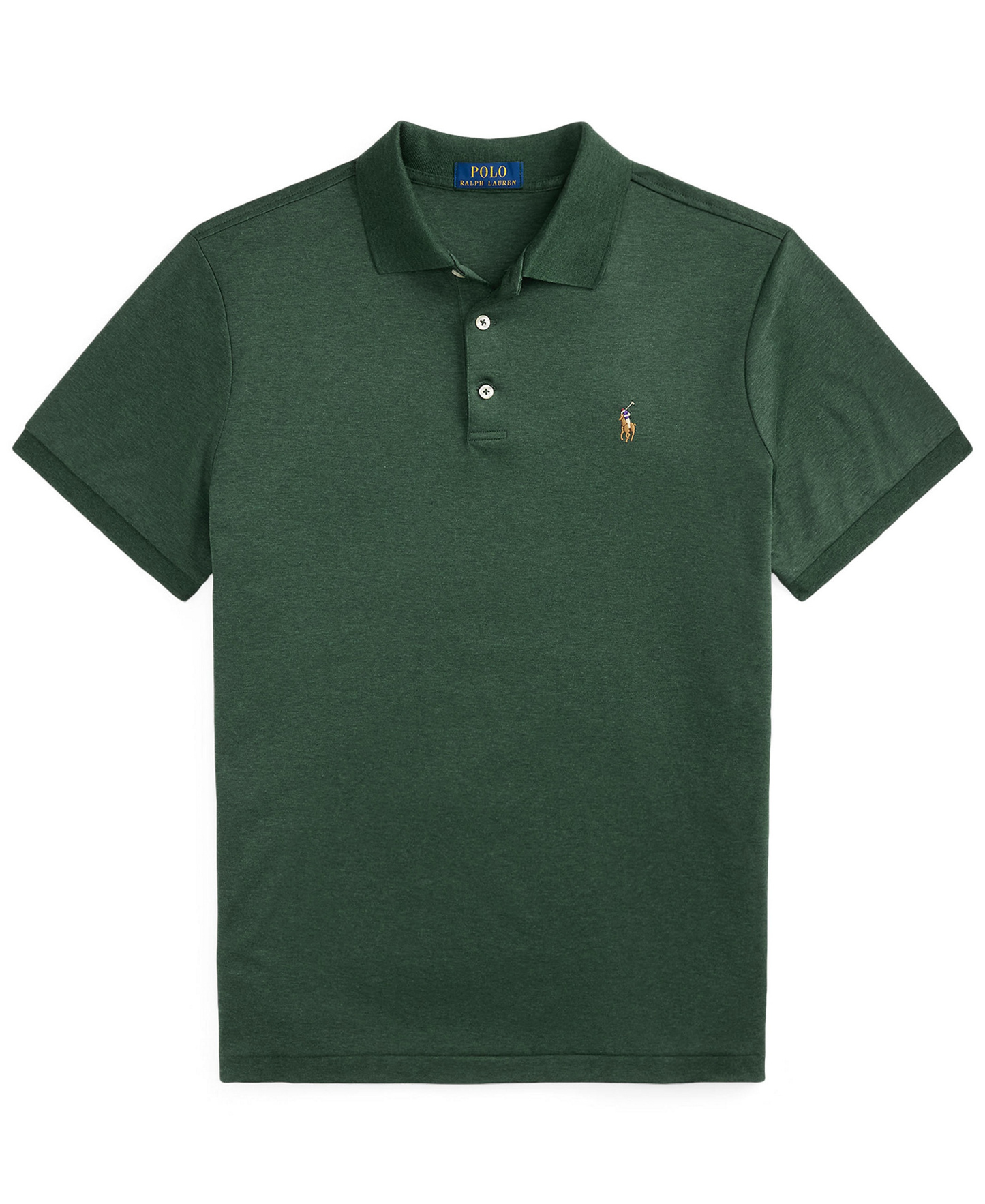 Polo Ralph Lauren Men’s Slim-Fit Soft Cotton Polo Shirt - Scotch Pine Heather