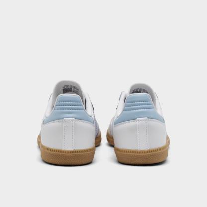 Little Kids' adidas Originals Samba OG Casual Shoes - Cloud White/Crystal Sky/Gum - view 4