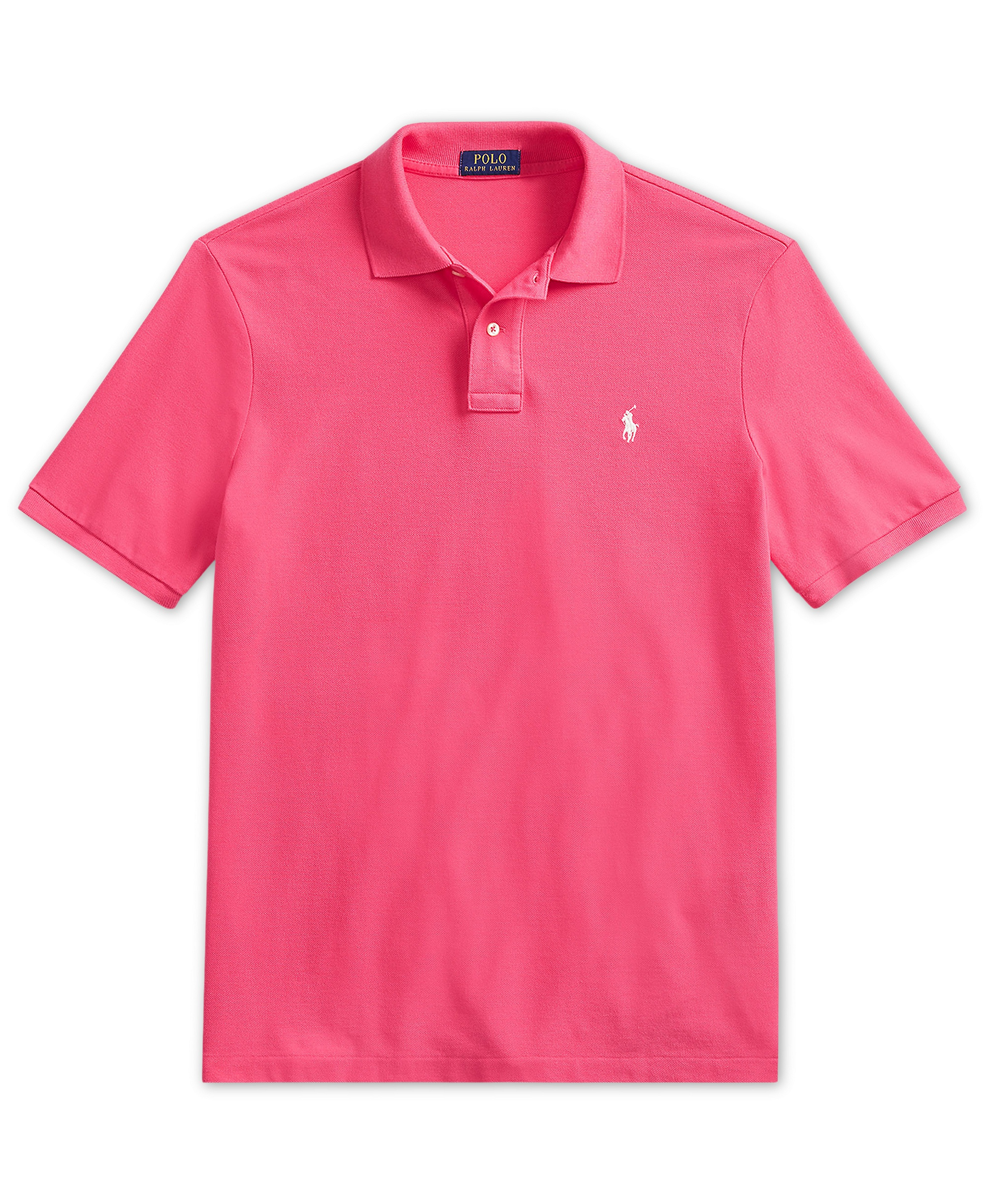 Polo Ralph Lauren Men's Custom Slim-Fit Mesh Polo Shirt - Hot Pink