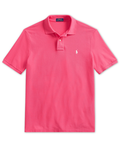 Polo Ralph Lauren Men's Custom Slim-Fit Mesh Polo Shirt - Hot Pink