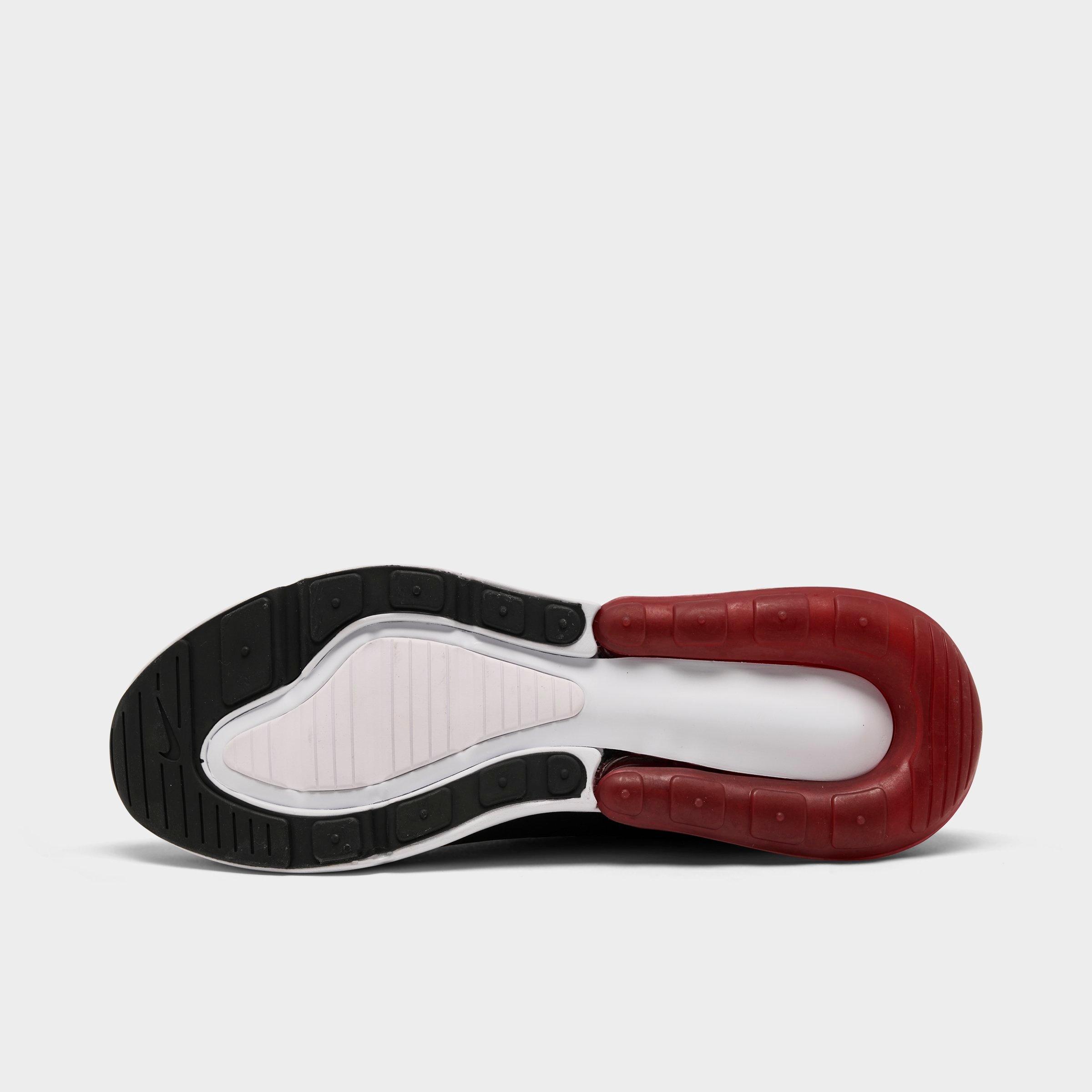 Men's Nithtke Air Max 270 Casual Shoes - Part 1 - Gym Red/White/Black - Bottom view
