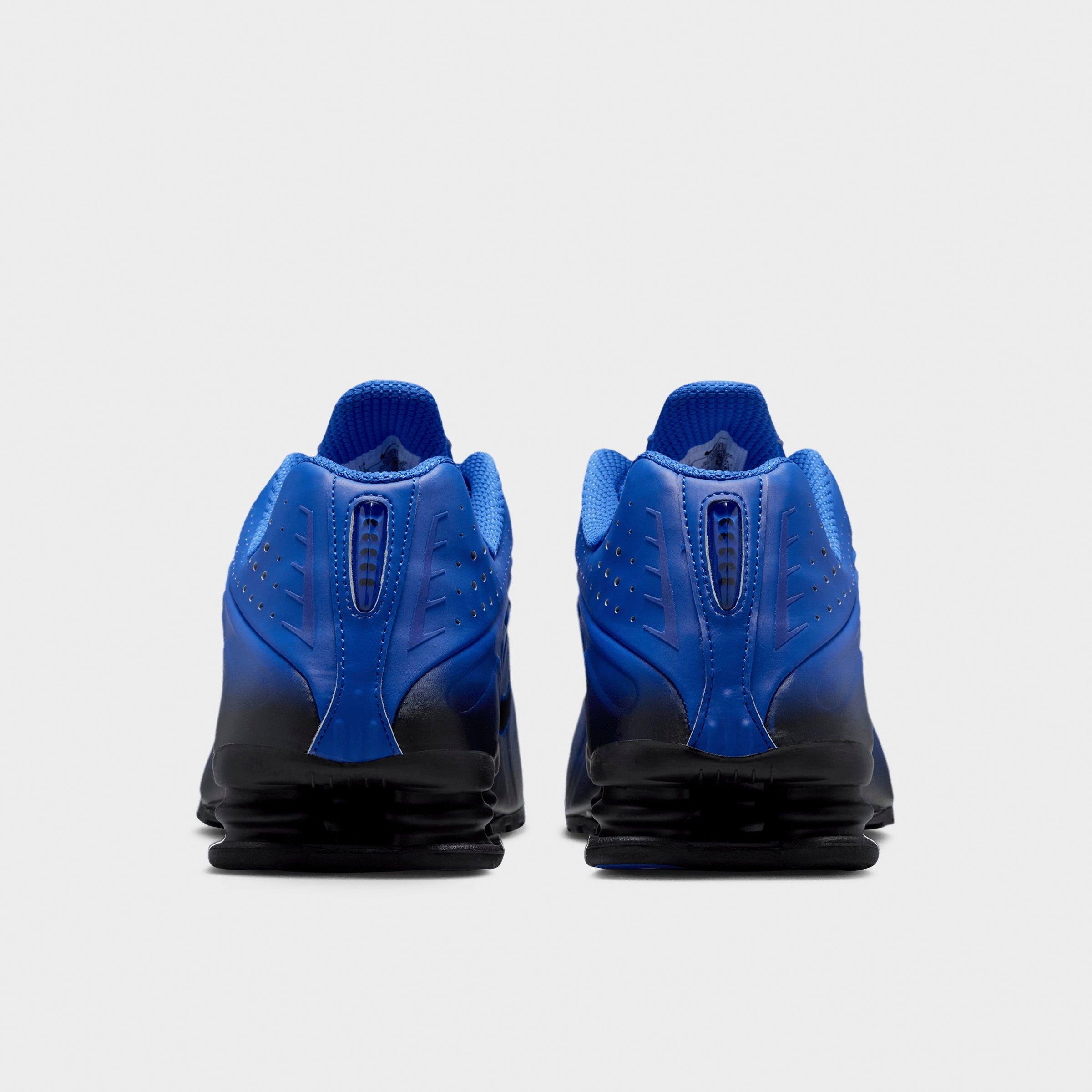 Men's Nithtke Shox R4 Casual Shoes - Racer Blue/Black/Black - Back view