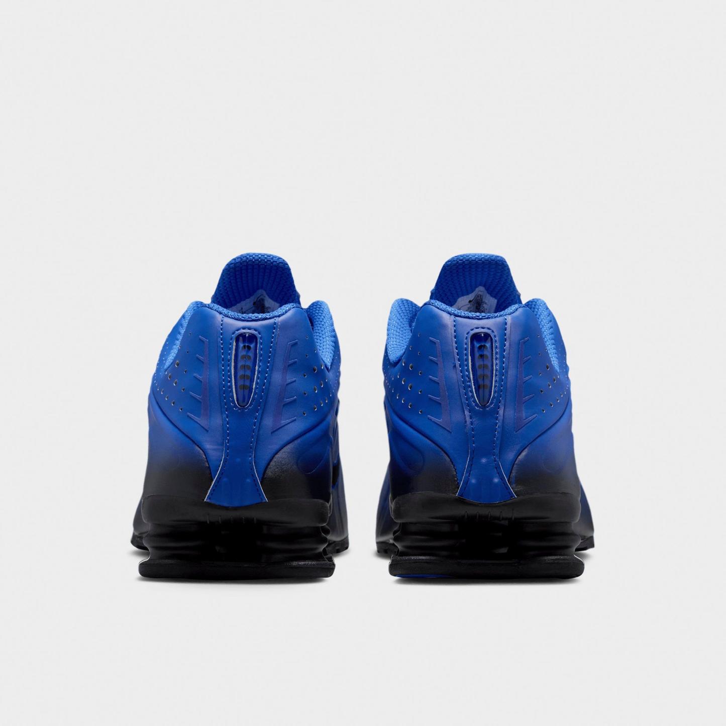 Men's Nithtke Shox R4 Casual Shoes - Racer Blue/Black/Black - Back view