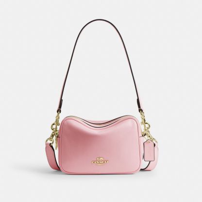 Mini Carey Crossbody Bag - Gold/Soft Pink