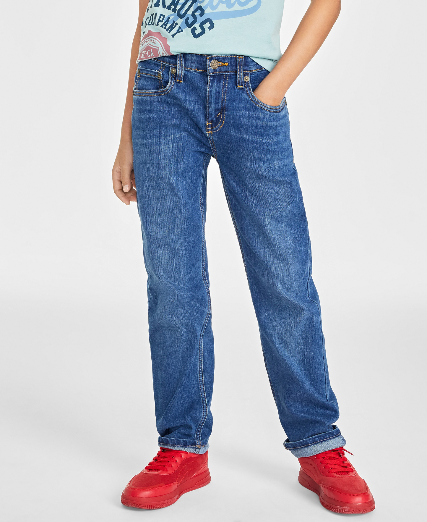 Levi's Boys' 8-20 514 Straight Fit Stretch Performance Jeans - UES