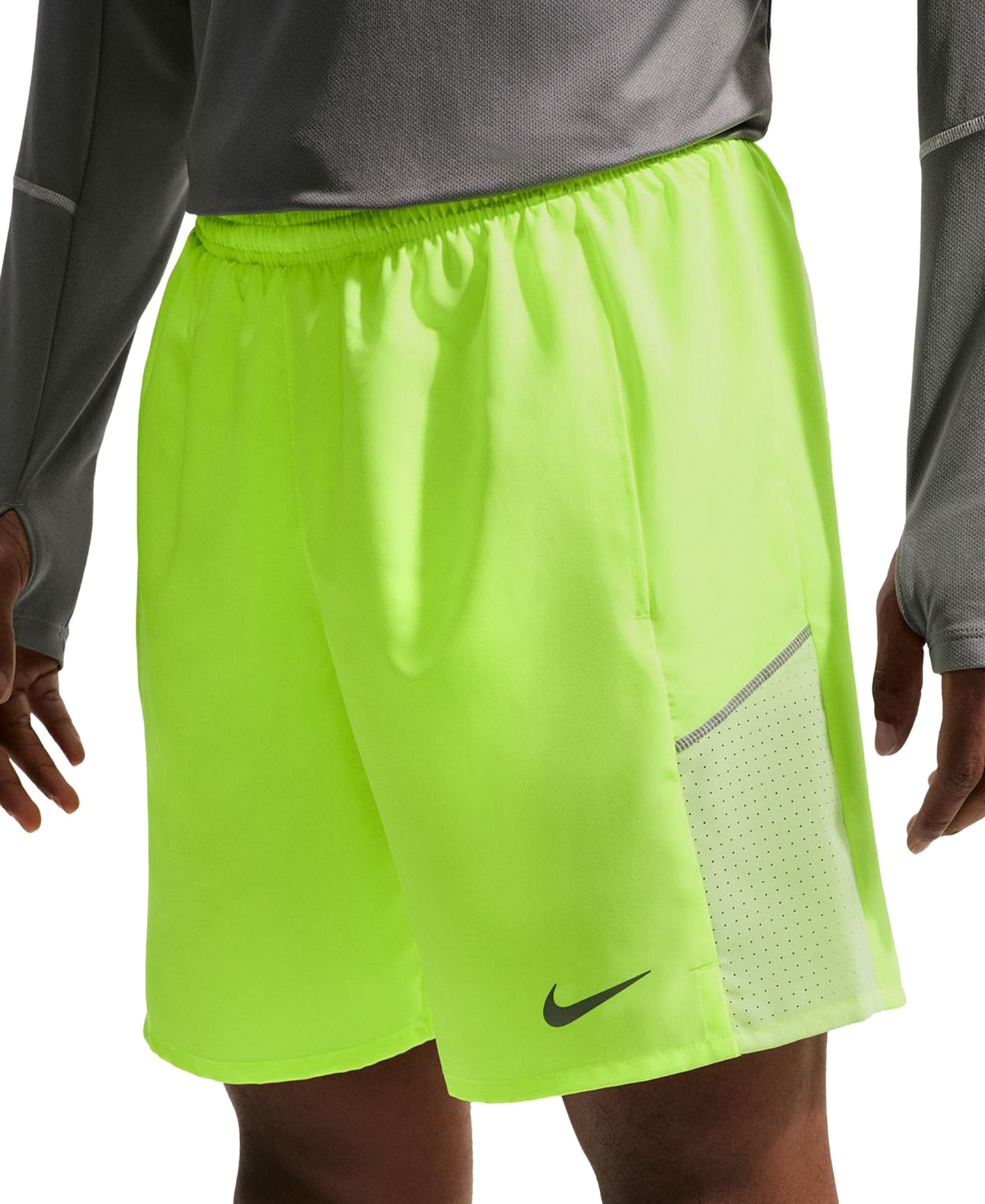 Nike Men's Miler Dri-FIT Running Shorts - Volt Ice/Barely Volt/Reflective Silver