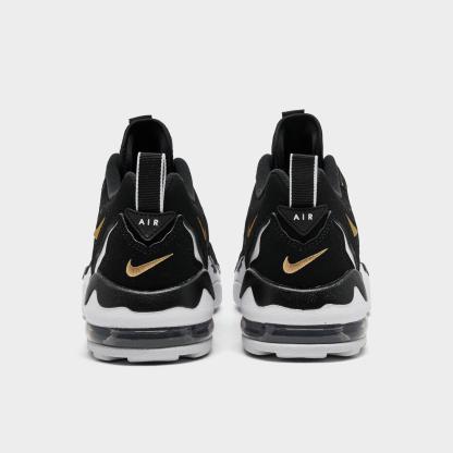 Big Kids' Nithtke Air DT Max ‘96 Low Casual Shoes - Black/Metallic Gold/White - Back view