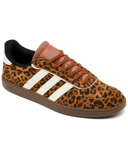 adidas Women's Breaknet Sleek Casual Sneakers from Finish Line - Bronze, Cream White